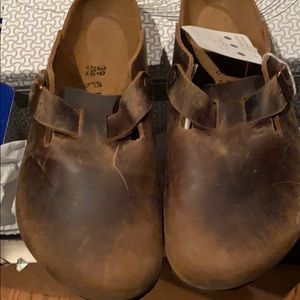 Birkenstock Boston Tobacco Brown